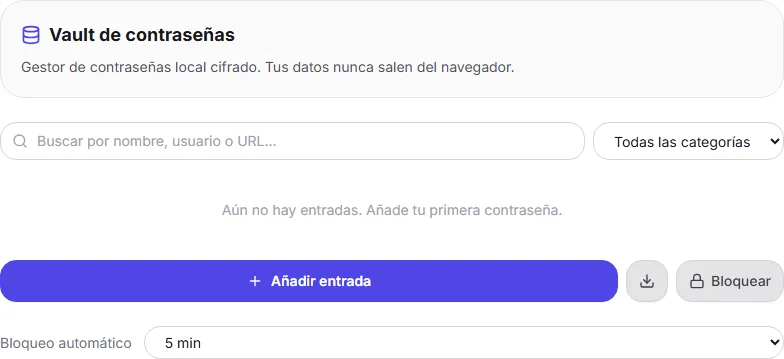El vault de contraseñas